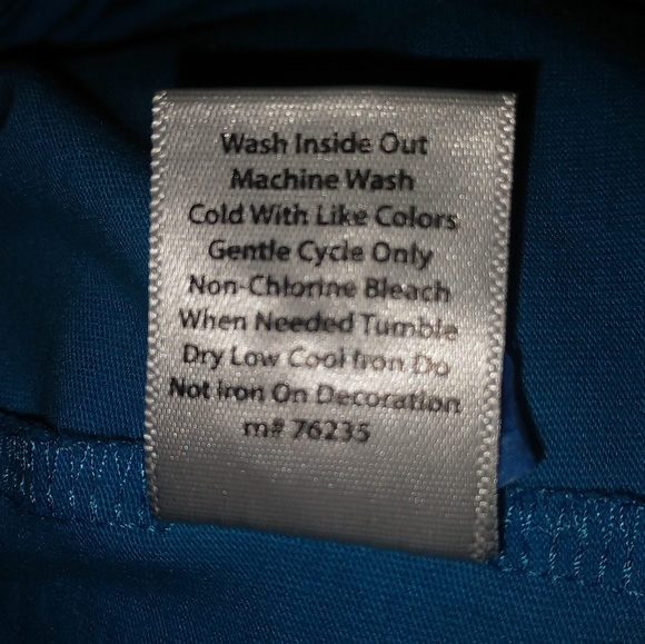 Coral Bay 1X Teal Embroidered Top - Picture 5 of 5